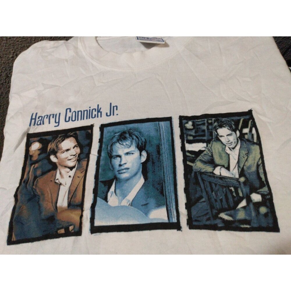 Vintage Y2K Harry Connick Jr. T shirt Songs I heard Band Tee Large 2002 Music - Picture 2 of 5